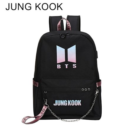 BTS BT21 Skoleveske Kjede Ryggsekk Skuldervesker V