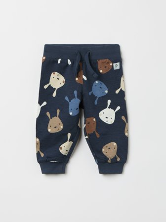 Polarn O. Pyret - Bunny sweattrousers with brushed inside - 56 - Childrenswear - blue