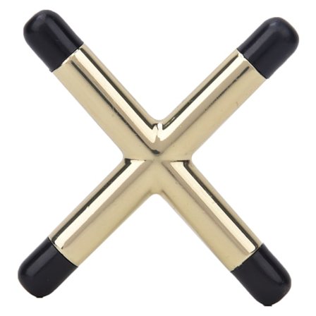Metal Holdbar Anti-slip Billard Snooker Pool Cue Rest Bridge Holder Tilbehør (Kryds Type med Plastik Partikel)
