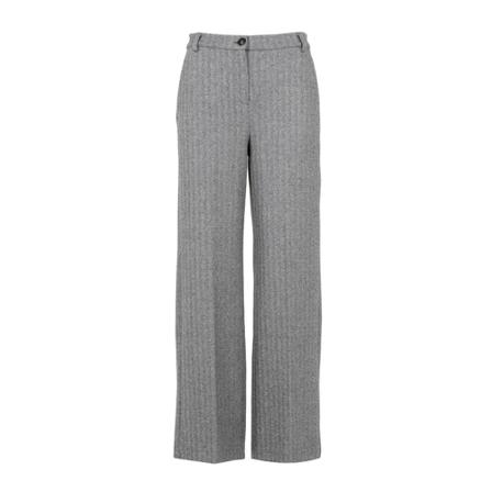 Max Mara, Straight Trousers Szary, Kobieta, Rozmiar: L