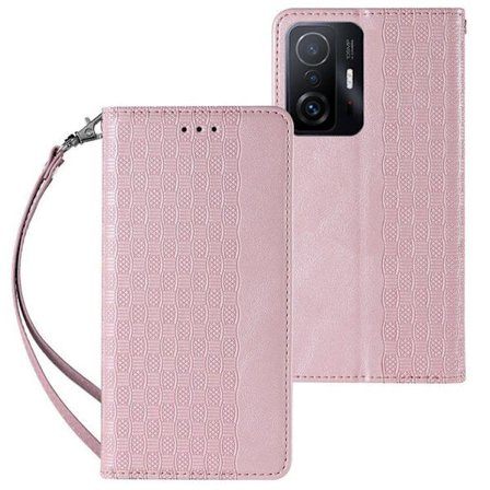 Galaxy A12 5G Pung Etui Magnet Strap - Pink