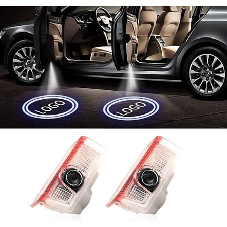 2 stk. Bil Dør Logo Projektor Lys Tilbehør til A B C E GLC