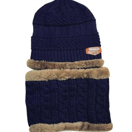 2 stk./sett Myk og komfortabel vinterlue og skjerf for menn og kvinner Fleece skjerf luer avslappet