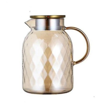 Timanttikuvioinen Lasinen Teekannusetti Vedenkeitin Kahvipannu Karaffi