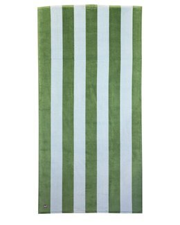 Velurhåndkle stripete 80x160 cm Lysegrønn