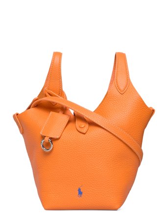 Polo Ralph Lauren Polo Play Leather Small Tote & Crossbody - Orange - ONE SIZE