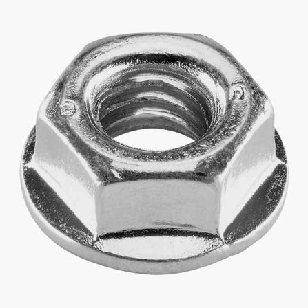 Flänsmutter tandad M6 20 st.