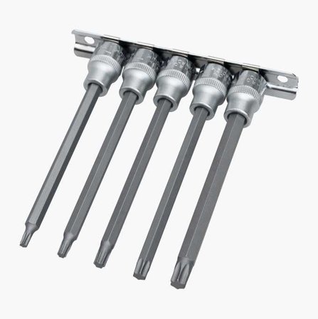 Biltema - Bitspipesett 3/8" Torx lang 5 stk.