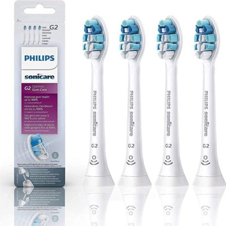 4 Ersättningsborsthuvuden Kompatibla med Philips Sonicare G2