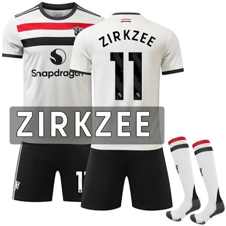 Manchester United Borte Fotballdrakt Barn 2024-2025 Nr. 11 Zirkzee 22
