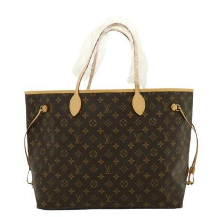 Louis Vuitton Vintage, Brown Canvas Louis Vuitton Neverfull Bruin, Heren, Maat:ONE Size