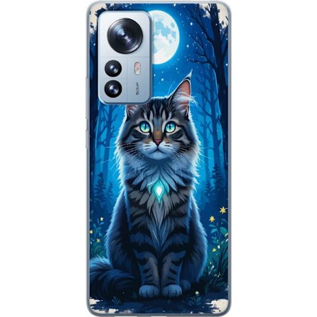 Kompatibelt Mobildeksel til Xiaomi 12 Pro Katt månsken