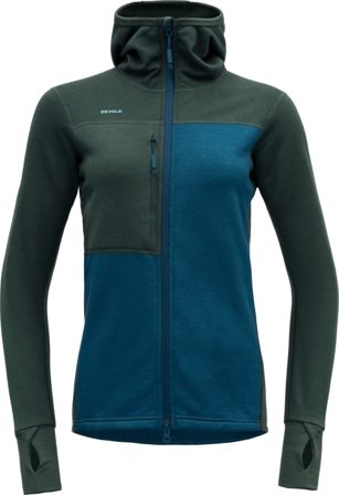 Devold Nibba Hiking Woman Jacket With Hood Women Mid layer tops Green L