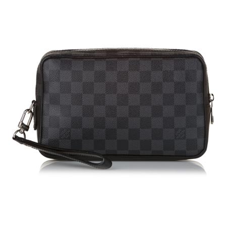 Louis Vuitton Vintage, Pre-owned Damier Graphite Alpha Canvas Zwart, Dames, Maat:ONE Size