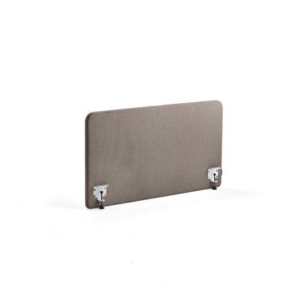 Tischteiler ZONE, inkl. weiße Beschläge, 1200 x 650 x 36 mm, Stoff Hush, hellbraun