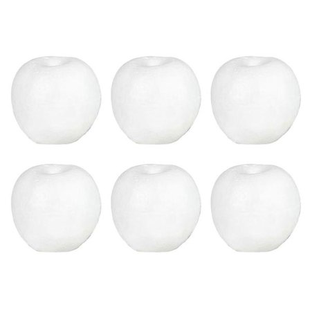 Æbleformede håndværksmodeller til gør-det-selv-håndværk 11x11x10cm Sikkert skummateriale 6 stk
