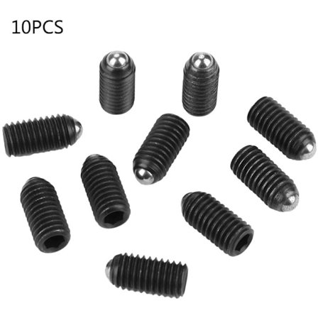 10 st M8 skruv gänga hexagon skruv kolstål kul lås fjäderset (M816)