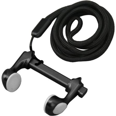 Svømmenese klips, justerbar profesjonell dykking nese plugger aluminiumlegering surfing nese stopper med anti tapt tau for voksne, barn, fridykking