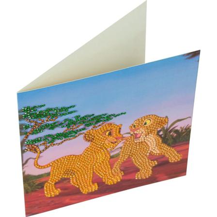 Kort Diamantmålning 18x18 Cm Simba And Nala