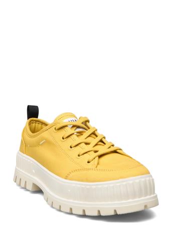 Pallashock Lo Org 2 Lave Sneakers Gul Palladium*Betinget Tilbud