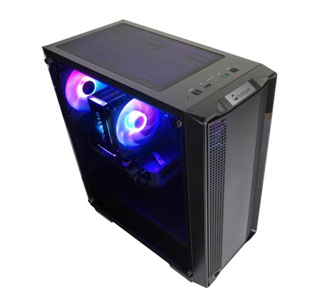 Multicom Airflow A520R Gaming PC AMD Ryzen 5 5500, 16GB DDR4, 1TB PCIe 4.0 SSD, Radeon RX 6600 8GB, 2.5GbE, Wi-Fi 6, Windows 11 Home