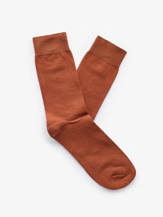 John Henric Men's Orangefarbene Socken Size Onesize