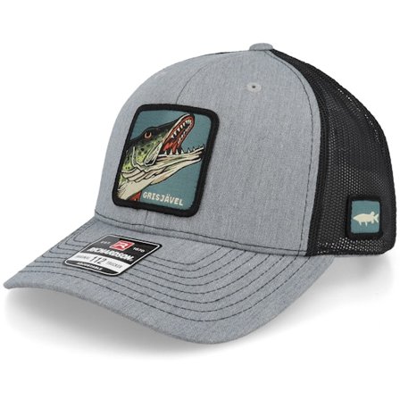 Skillfish - Grigio trucker Cappellino - Grisjävel 112 Split Heather Grey/Black Trucker @ Hatstore
