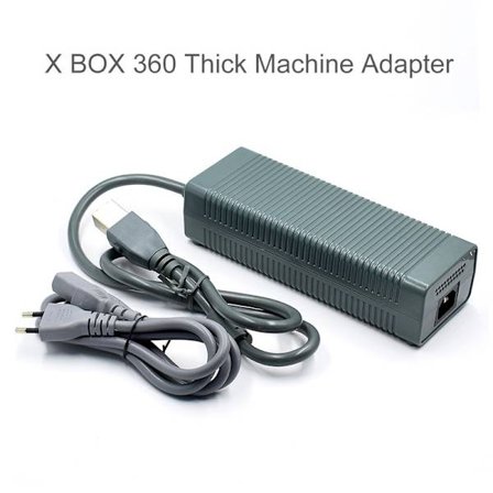 XBOX360 tykk maskinadapter XBOX360 adapter med kabel vert strømforsyning XBOX360 lader