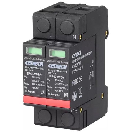 Cenika Overspenningsvern 2-pol Type 2 Pluggbar 275V