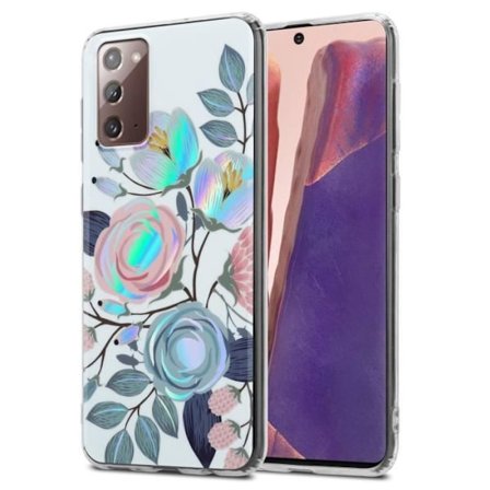 Etui Samsung Galaxy NOTE 20 PIONFLOUER - CADORABO - Blommönster - TPU-silikon