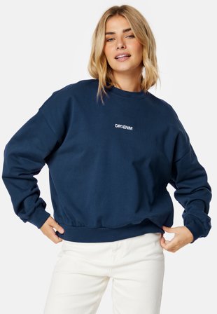 Dr. Denim Terri Sweatshirt L07 Dark Ocean LT Klær