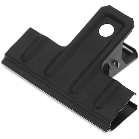 Sort Bulldog Clips Tykke, 10 Pakke 3 Tommer Lang Metal Binder Papirklips Fil