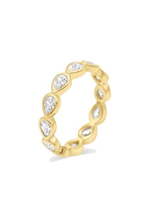 Diamond Band Ring Drop Gold 52