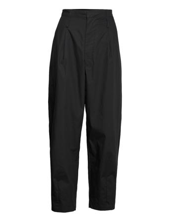 Poplin Wide Ov Pants Black Cathrine Hammel