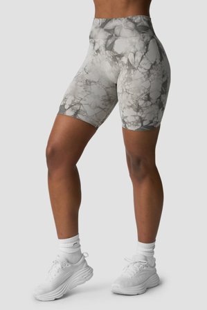 ICANIWILL - Define Seamless Tie Dye Biker Shorts Grey - Dame - ICIW