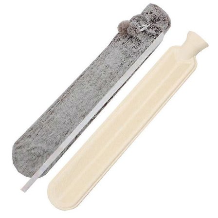 Varmvattenflaska Gummi (2 Liter) Klassisk Varmvattenpåse För Smärtlindring, Nacke, Knä, Fotvärmare