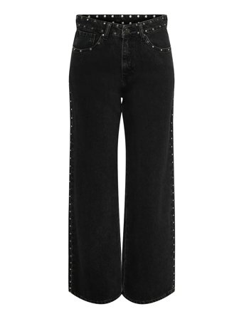 Onlhope Hw Studded Wide Dnm Tai Black ONLY