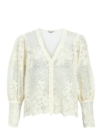 Objsiga L/S Re Shirt 140 Cream Object