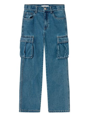 name it Nkmryan St Cargo Jeans 5910-Im Noos - Blue - 116