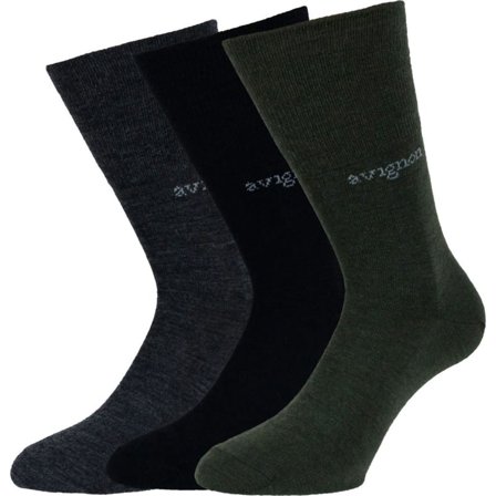Avignon Liner Wool 3-pack Men hiking socks Multi-colored 44-47