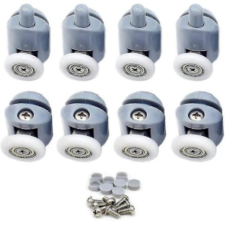 Bruse dør ruller 8 stykker bruse dør ruller skydedørsrulle brusekabine ruller til badeværelse bruse dør 25mm