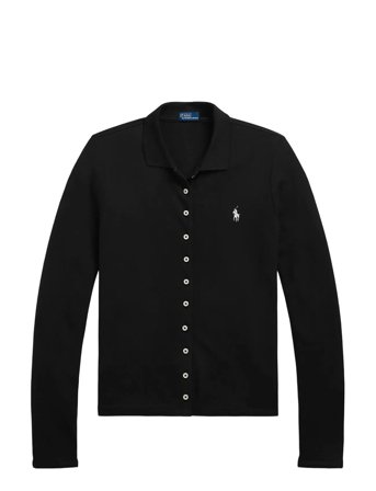 Polo Ralph Lauren | Buttoned-Placket Long-Sleeve Polo Shirt | M