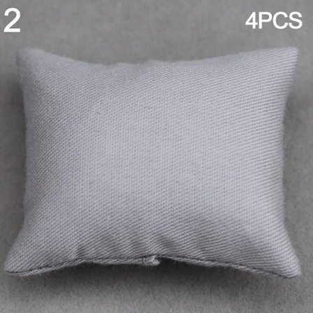 4 stk Træbord Dukkehus Sofa Pude 2 2