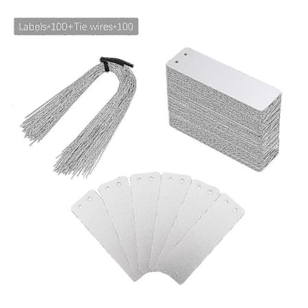 Aluminium Växtetiketter 100st Metall Växtetiketter Aluminium Trädetiketter Med Metalltrådar För Växtmarkörer