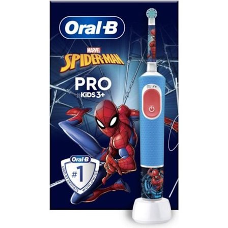 Oral-B Pro Kids elektrisk tandborste 1 Marvel Spider-Man-handtag, 1 borsthuvud, från 3 år och uppåt