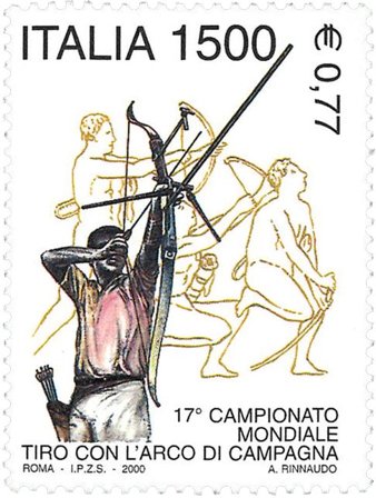 Italien - Bueskydning - Postfrisk frimærke