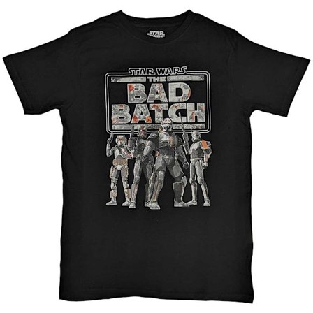 Star Wars Unisex Vuxen The Bad Batch T-shirt XXL Svart