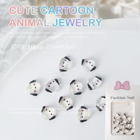 10st/ set Tecknad Sanrio Kuromi Cinnamoroll Nageltillbehör De SZ429