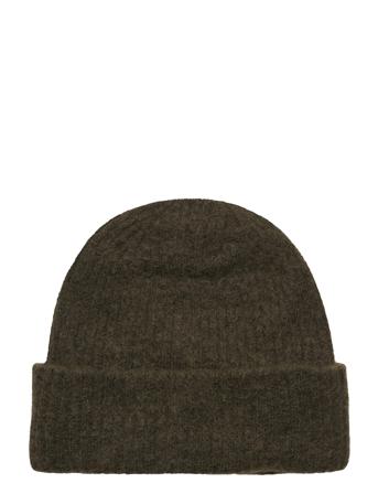 Slflulu Linna Knit Beanie B Accessories Headwear Beanies Khakinvihreät Selected Femme