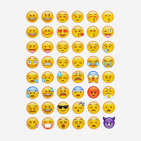 192 St Emoji Stickers Klistermärken (4 Sidor)